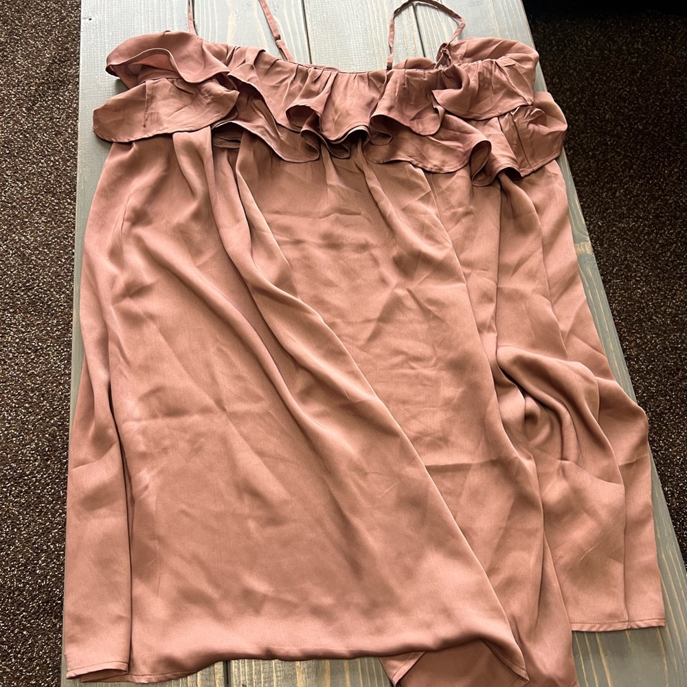 Old Navy Brown Ruffled Dress